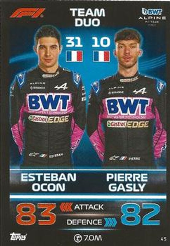 2023 Topps Turbo Attax Formula 1 #45 Base
