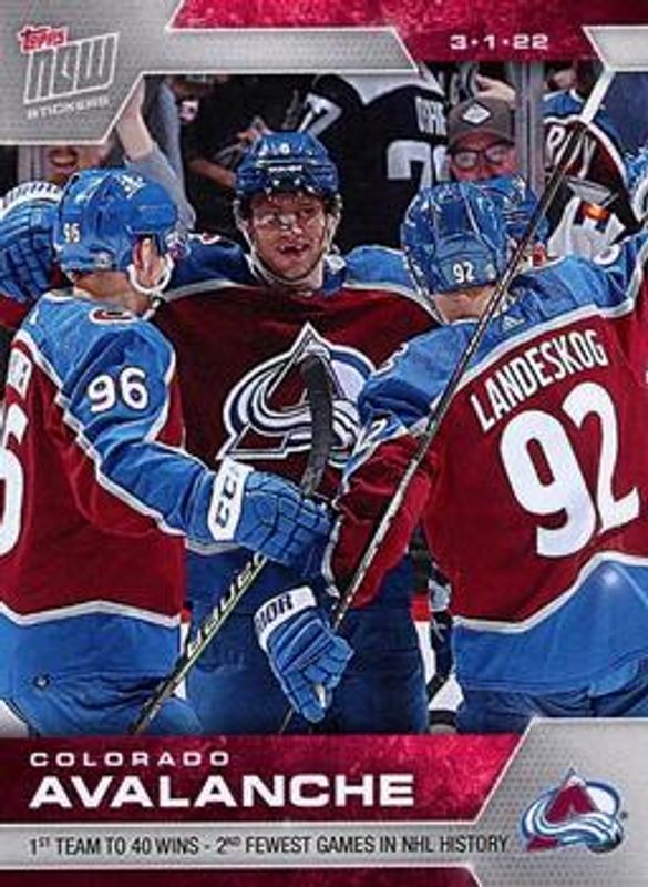 2021 Topps NOW NHL Stickers #317 Base