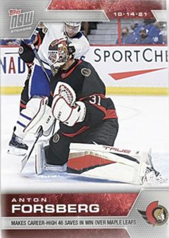 2021 Topps NOW NHL Stickers #12 Base