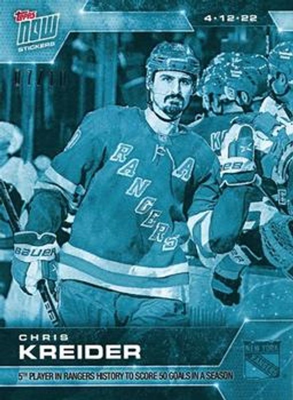 2021 Topps NOW NHL Stickers #393 Ice /10