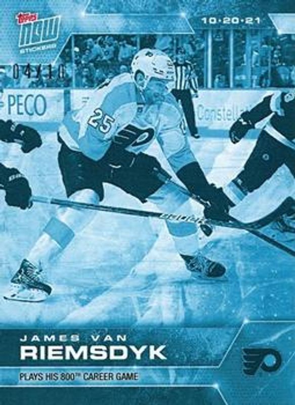 2021 Topps NOW NHL Stickers #32 Ice /10