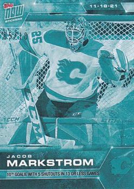 2021 Topps NOW NHL Stickers #101 Ice /10