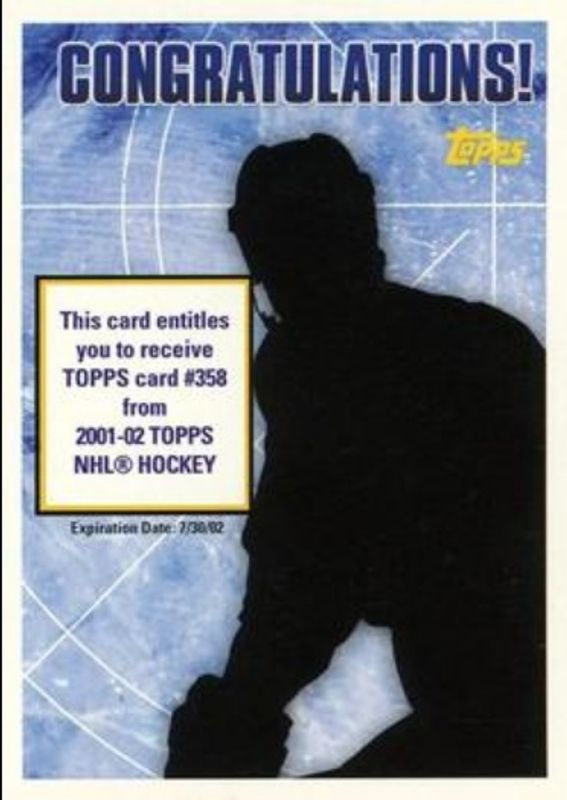 2001 Topps Rookie Redemptions