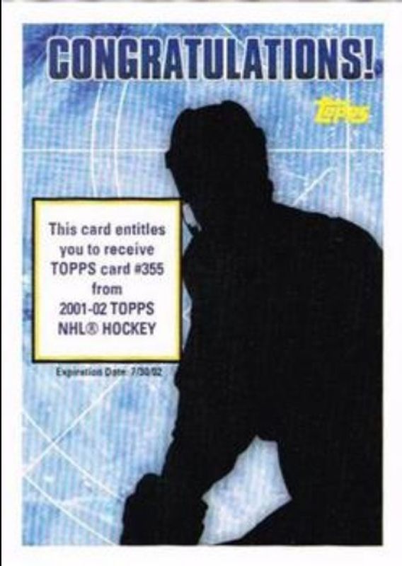 2001 Topps Rookie Redemptions
