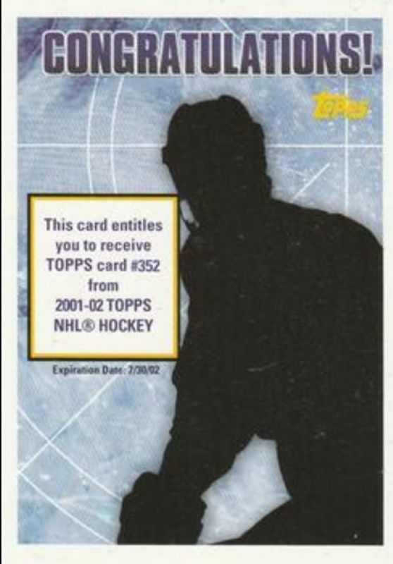 2001 Topps Rookie Redemptions
