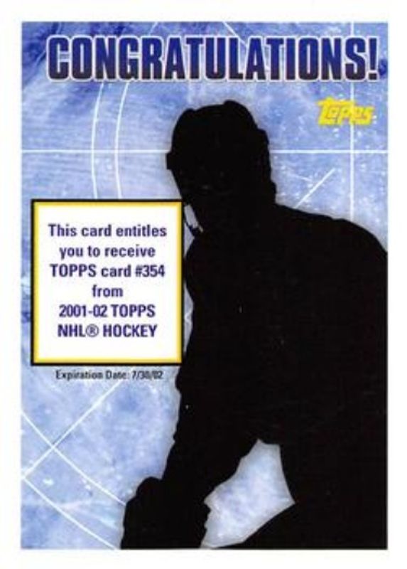 2001 Topps Rookie Redemptions