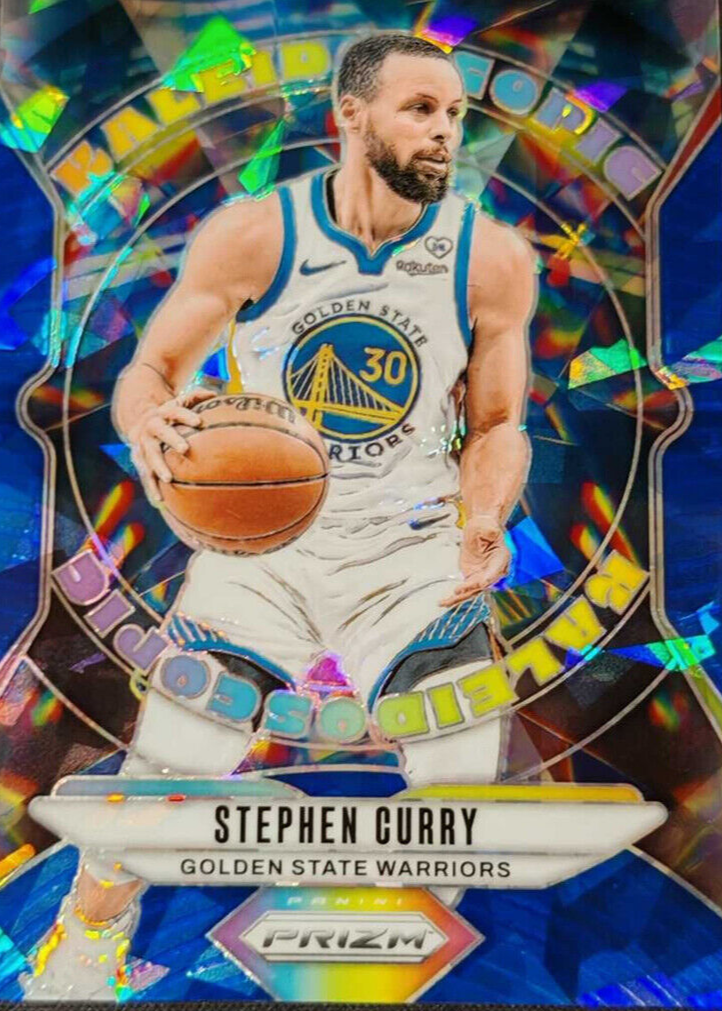 Stephen Curry 2024 Prizm #12 Kaleidoscopic - Blue Ice /125 Price 