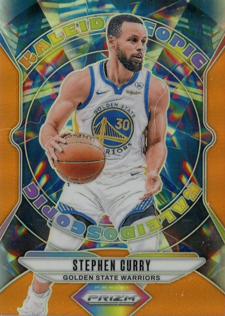 Stephen Curry 2024 Prizm #12 Kaleidoscopic - Orange /49 Price 