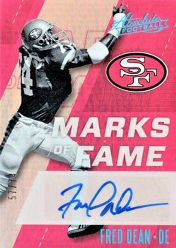 2017 Absolute #MF-FD Marks of Fame - Jersey Number /83