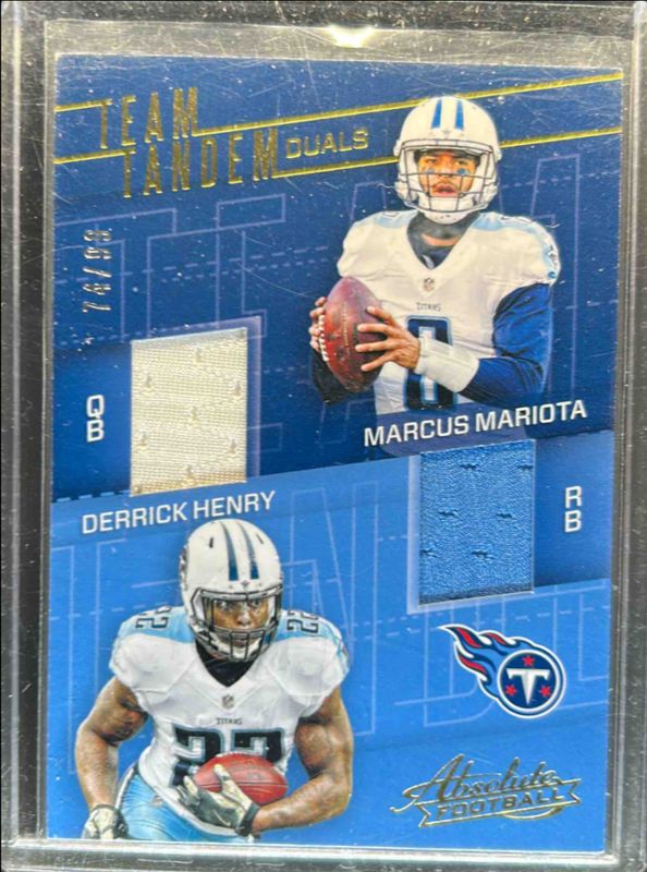 2017 Absolute #7 Team Tandem Duals /99