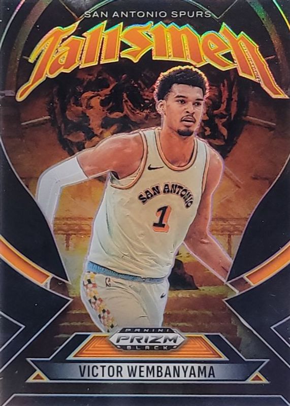 Victor Wembanyama 2024 Prizm #10 Talismen - Black /1 RAW