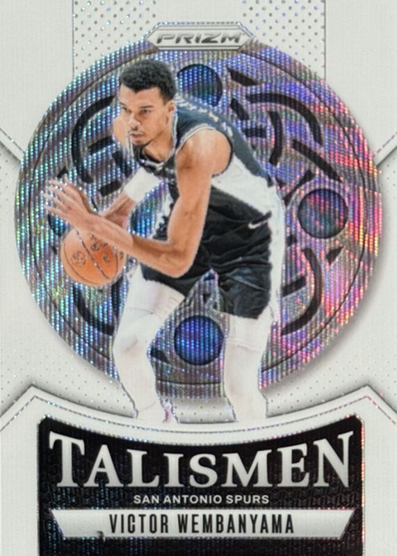 Victor Wembanyama 2024 Prizm #10 Talismen - White Wave /20 RAW