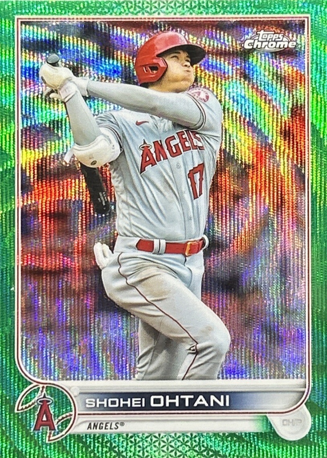 Shohei Ohtani 2022 Topps Chrome #1 Green Wave Refractor /99 Price