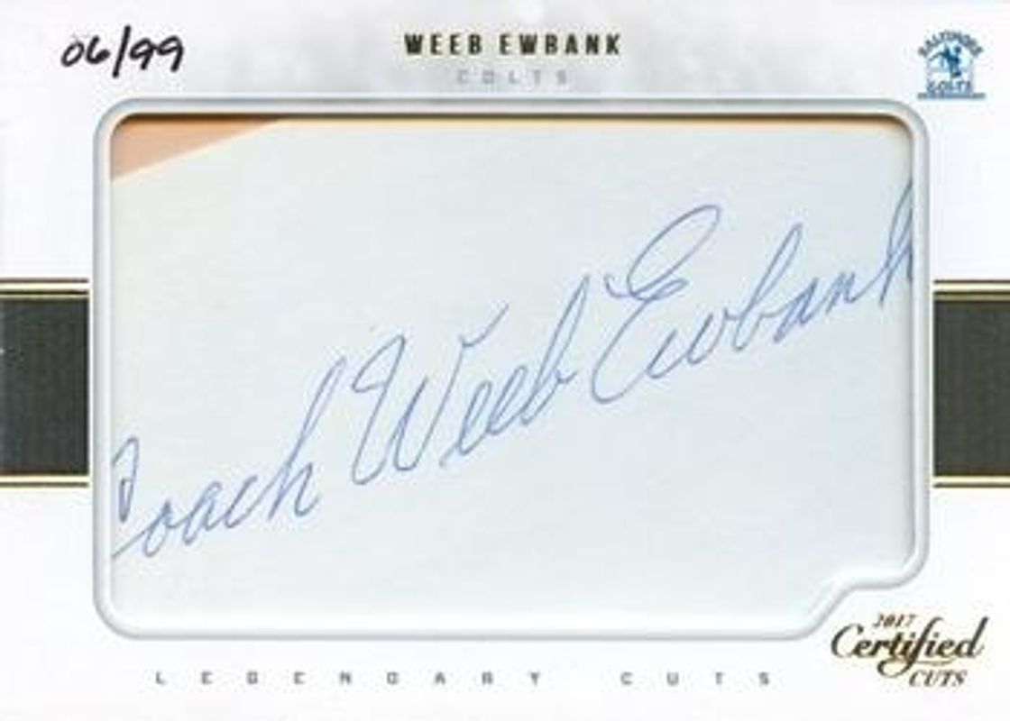 2017 Certified Cuts #LC-WE Legendary Cuts /99