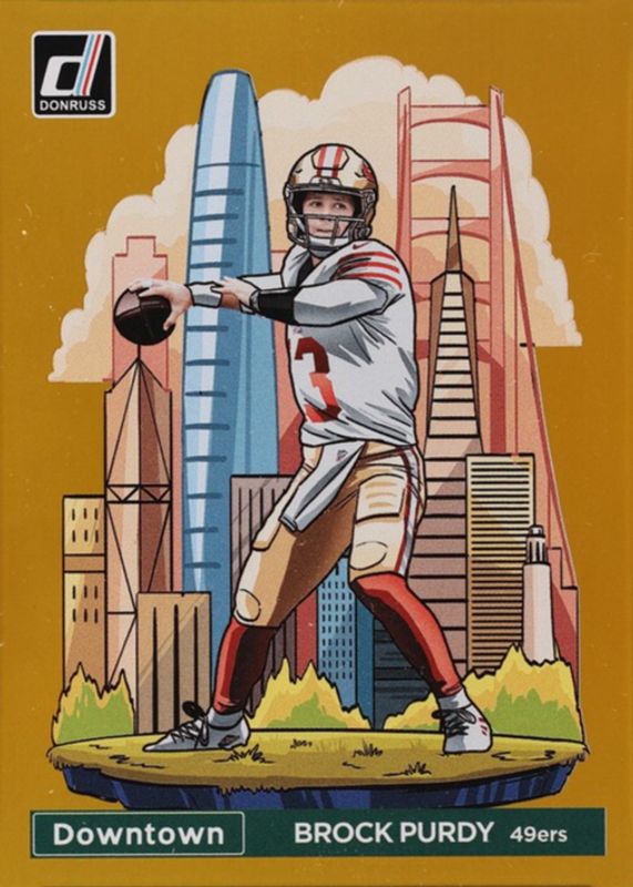 Brock Purdy 2024 Donruss #4 Downtown - Gold /10 RAW