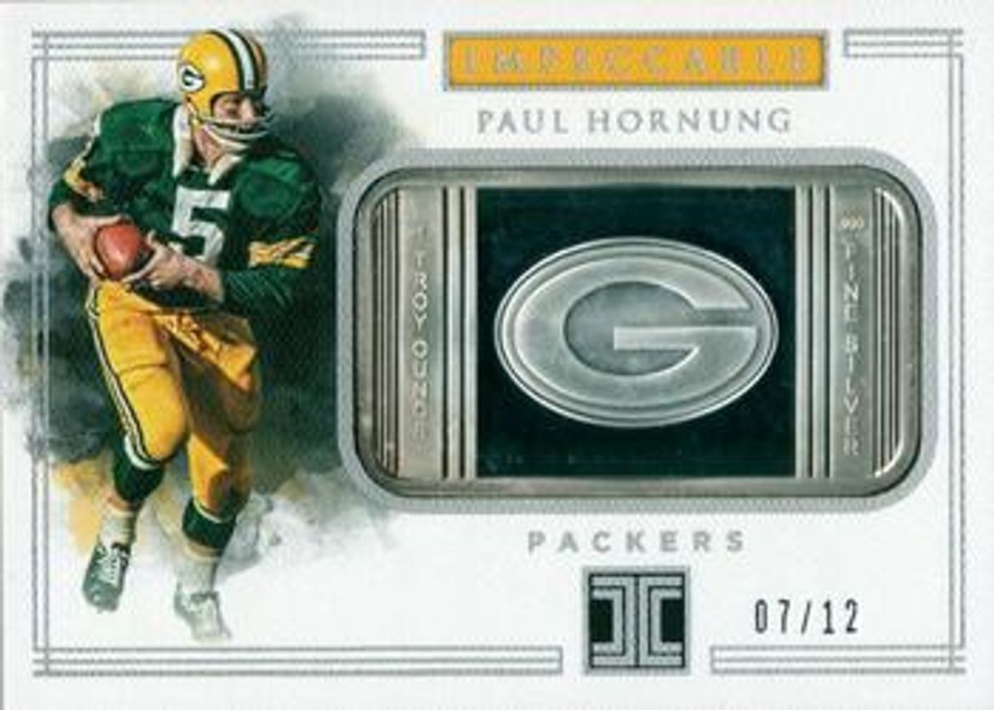 2017 Impeccable #GBP-3 Silver Packers /12