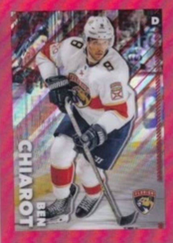 2022 Topps Chrome NHL Sticker Collection #220 Red Refractor /5
