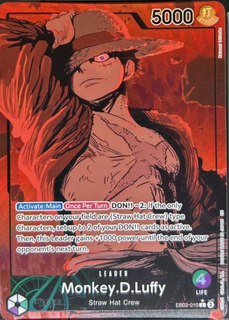 Monkey.D.Luffy 2025 Extra Booster: Anime 25th Collection (EB-02