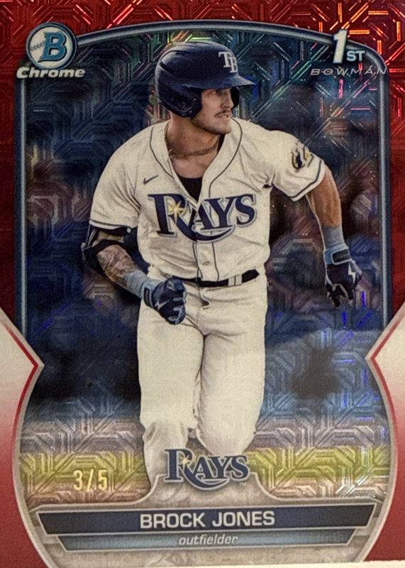 2023 Bowman Mega Box #BCP-115 Chrome Prospects - Red Mojo Refractor /5 (1st)