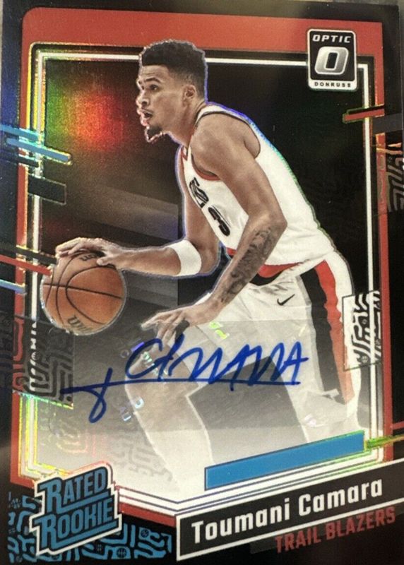 Toumani Camara 2023 Optic #282 Rated Rookie Signatures - Black /1 RAW