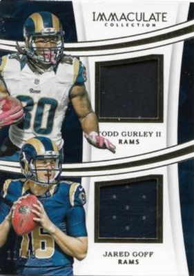 2016 Immaculate #GG Immaculate Dual Jerseys /15