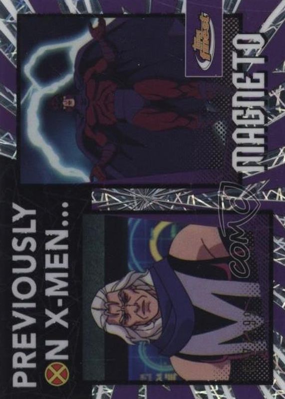 2025 Topps Finest X-Men 97 #PO-1 Previously On X-Men - Laser Refractor /199