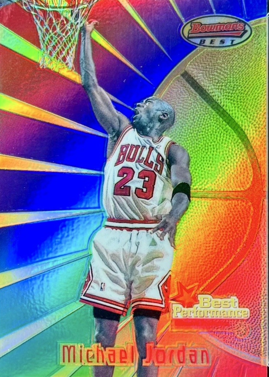 Michael Jordan 1997 Bowman's Best #96 Best Performance - Refractor