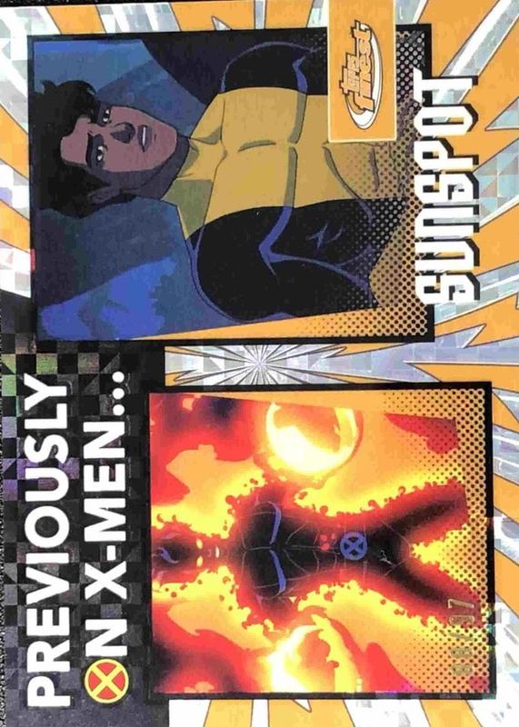 2025 Topps Finest X-Men 97 #PO-9 Previously On X-Men - X-Fractor /97