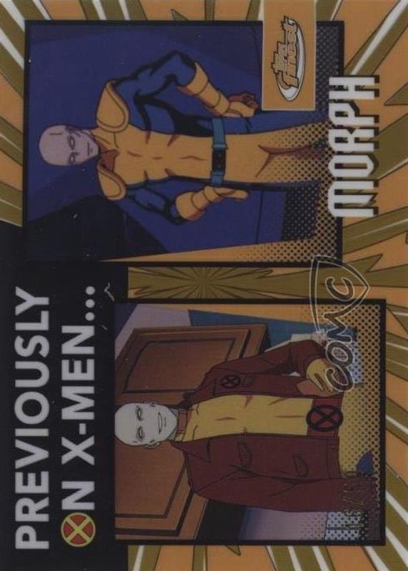 2025 Topps Finest X-Men 97 #PO-5 Previously On X-Men - Gold Refractor /50