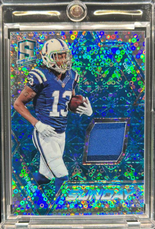 2016 Spectra #3 Sunday Spectacle Relics - Neon Blue /10