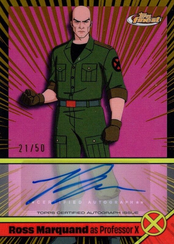 2025 Topps Finest X-Men 97 #VA-RM Voice Actor Autograph - Gold Refractor /50