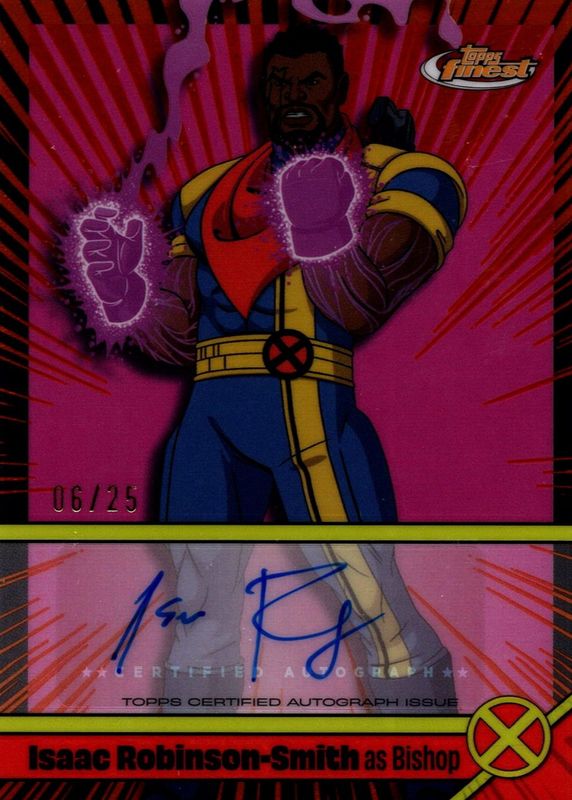 2025 Topps Finest X-Men 97 #VA-IR Voice Actor Autograph - Orange Refractor /25