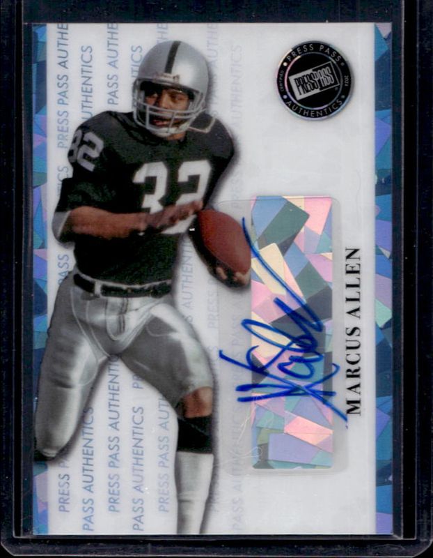 2024 Leaf Collective #PP-MA1 Press Pass Authentics - Light Blue Crystal /10