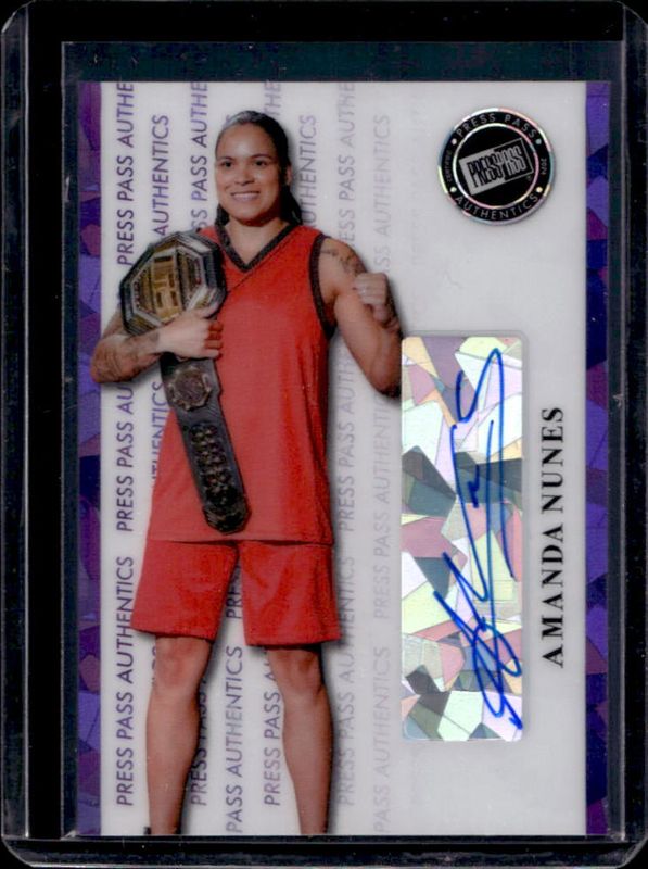 2024 Leaf Collective #PP-AN1 Press Pass Authentics - Purple Crystal /7