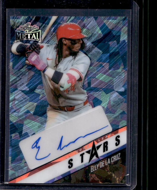 2024 Leaf Collective #GLS-EC1 Gold Leaf Stars - Light Blue Crystal /10