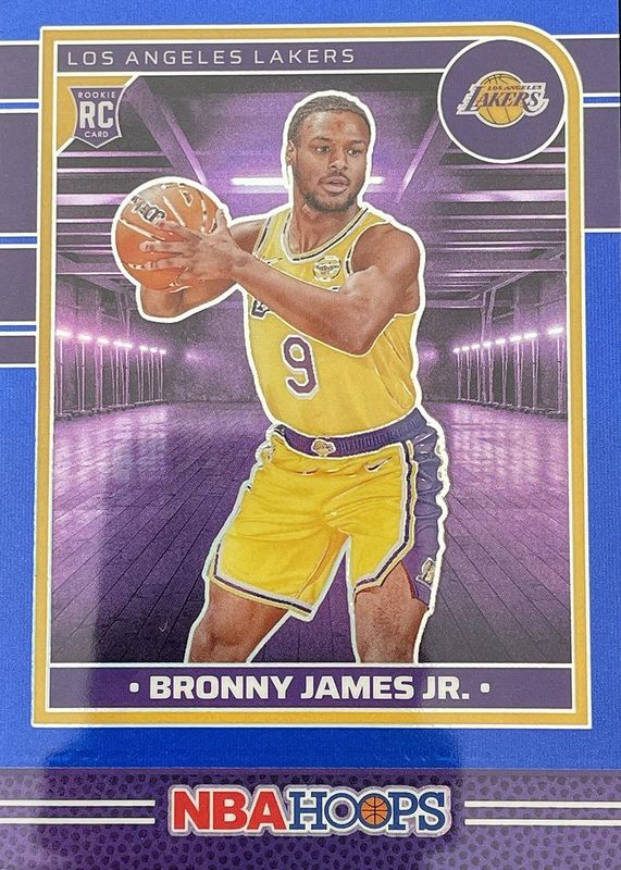 Bronny James Jr. 2024 Hoops #280 Premium Blue /49 Rookie RAW