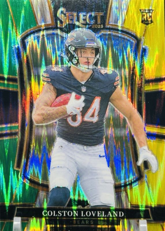 2025 Select #172 Premier Level Green & Yellow Shock