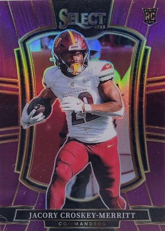 Jacory Croskey-Merritt 2025 Select #188 Premier Level Purple /75 Price ...
