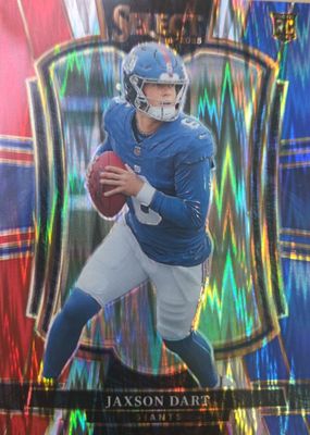 2025 Select #193 Premier Level Red & Blue Shock