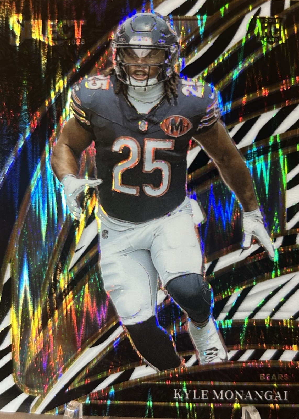 Kyle Monangai 2025 Select #274 Club Level Zebra Shock /(SSP) Price ...