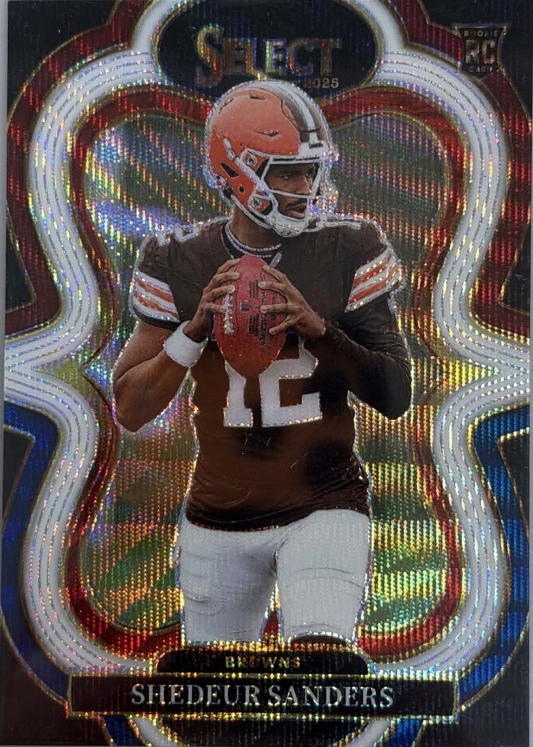 Shedeur Sanders 2025 Select #354 Suite Level Tri-Color /199 Price