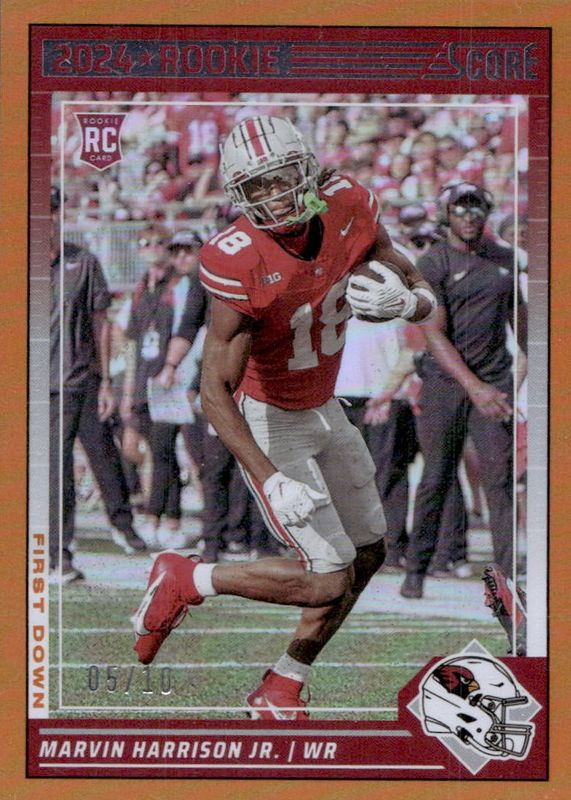 Marvin Harrison Jr. 2024 Score #305 First Down /10 Rookie RAW