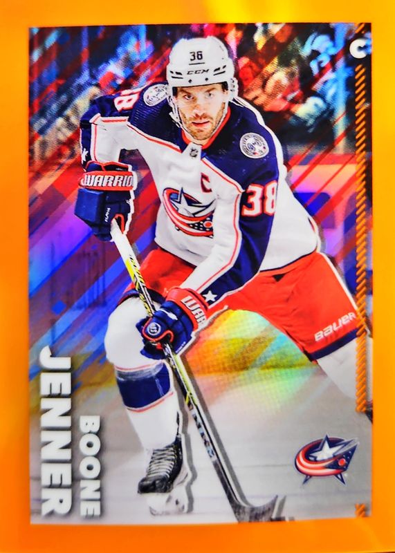 2022 Topps Chrome NHL Sticker Collection #144 Orange Refractor /25
