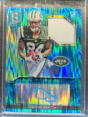 2015 Spectra #AJA-DS Aspiring Patch Autographs - Neon Blue /15