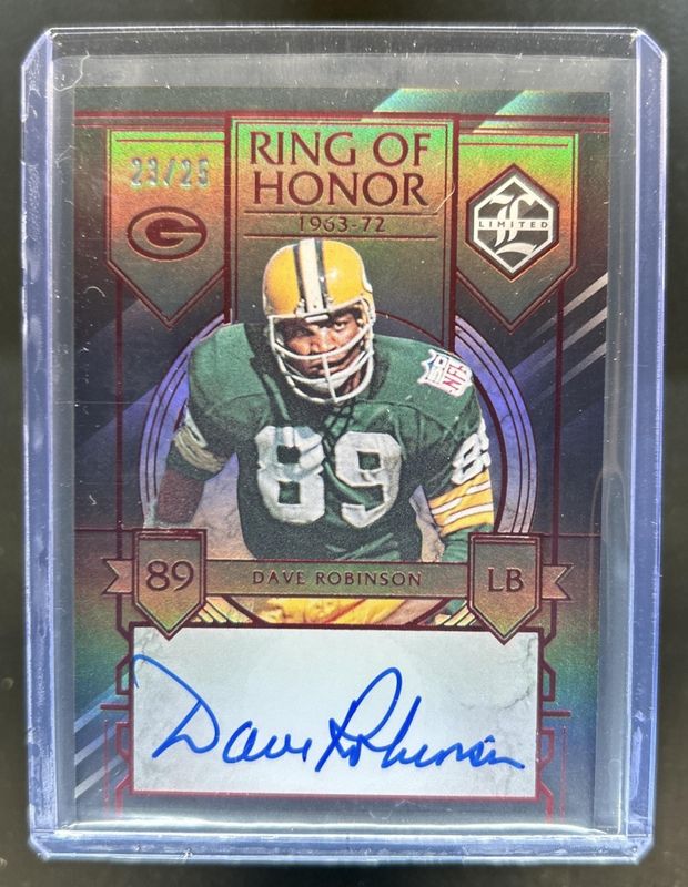 2025 National Treasures #2 2023 Panini Limited Football Ring of Honor Autographs - Ruby Spotlight