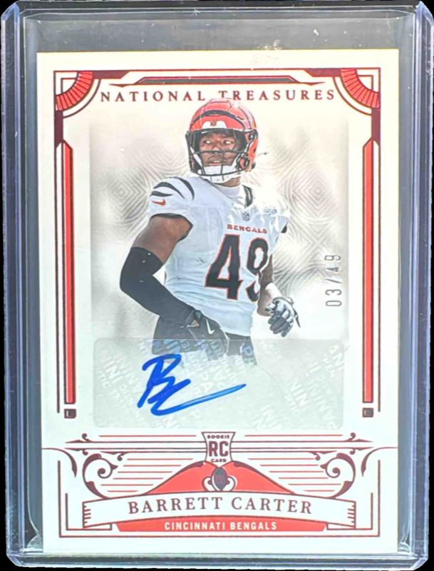 2025 National Treasures #144 Rookie Signatures - Jersey Number Red /22