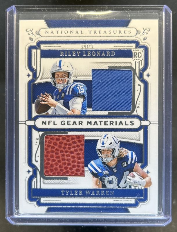 2025 National Treasures #5 Rookie NFL Gear Combo Materials /49