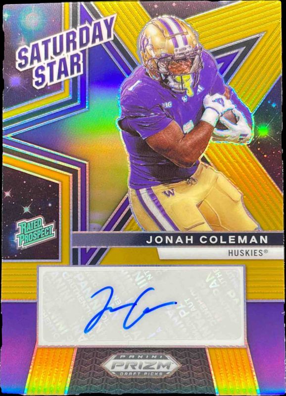 2025 Prizm Draft Picks #35 Saturday Star Signatures - Gold /10