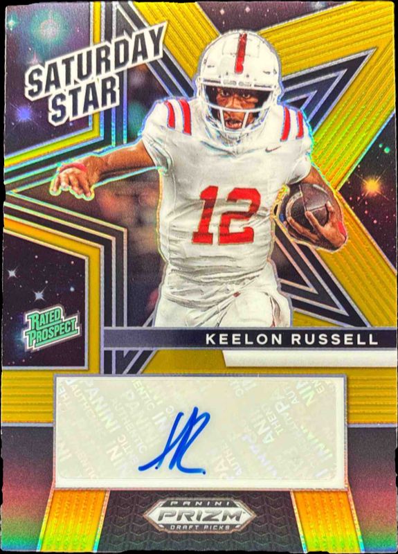 2025 Prizm Draft Picks #9 Saturday Star Signatures - Gold /10