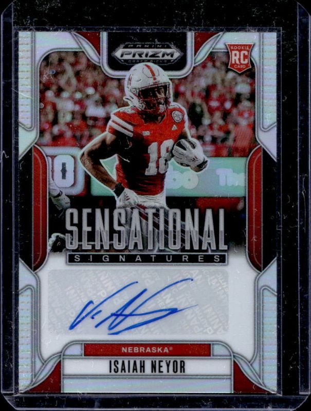 2025 Prizm Draft Picks #44 Sensational Signatures - Silver